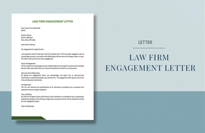 Law Firm Engagement Letter