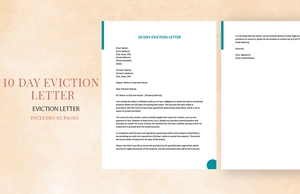 10 Day Eviction Letter