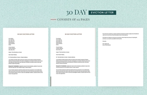 30 Day Eviction Letter