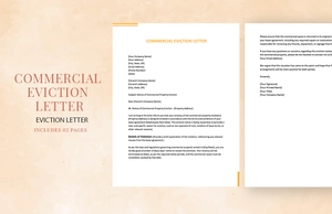 Commercial Eviction Letter
