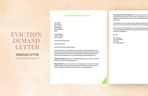 Eviction Demand Letter
