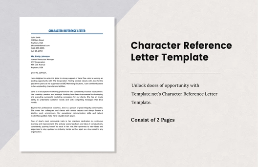 Character Reference Letter