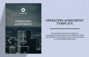 Operating Agreement Template