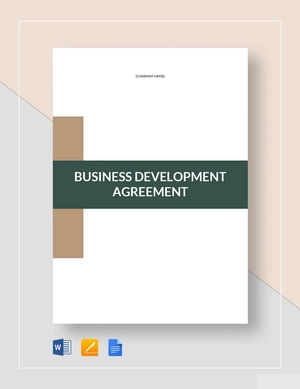 Business Development Agreement Template