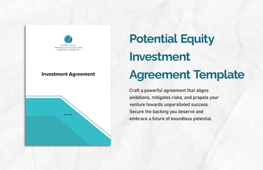 Potential Equity Investment Agreement Template Potential Equity Investment Agreement Template