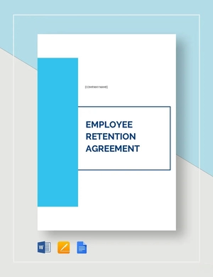 Employee Retention Agreement Template Employee Retention Agreement Template