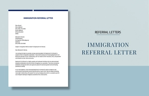 Immigration Referral Letter