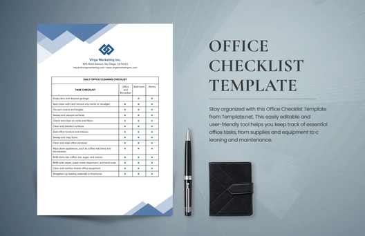 Office Checklist Template Office Checklist Template