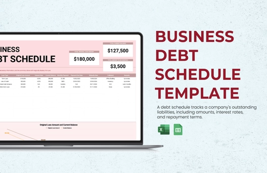 Business Debt Schedule Template