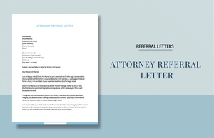 Attorney Referral Letter