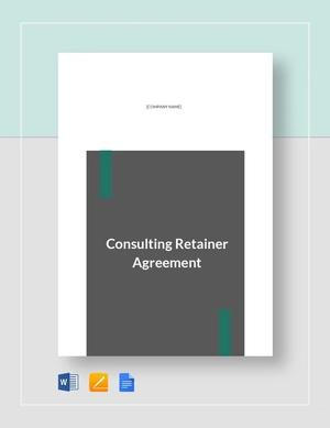 Consulting Retainer Agreement Template