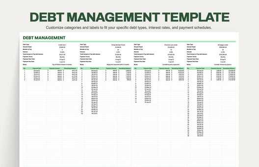 Debt Management Template