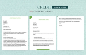 Credit Dispute Letter