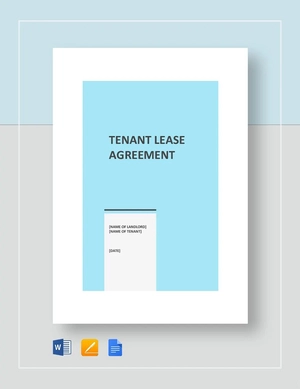Tenant Lease Agreement Template