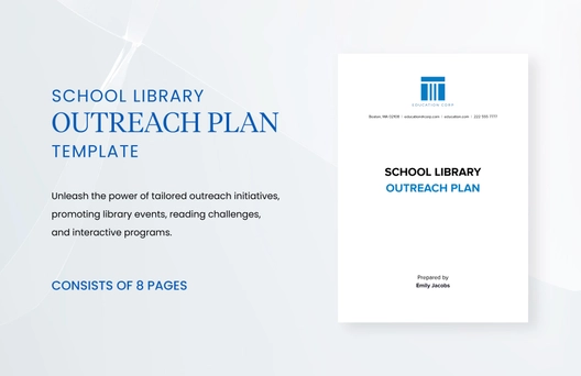 School Library Outreach Plan Template School Library Outreach Plan Template