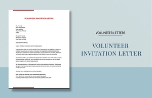 Volunteer Invitation Letter