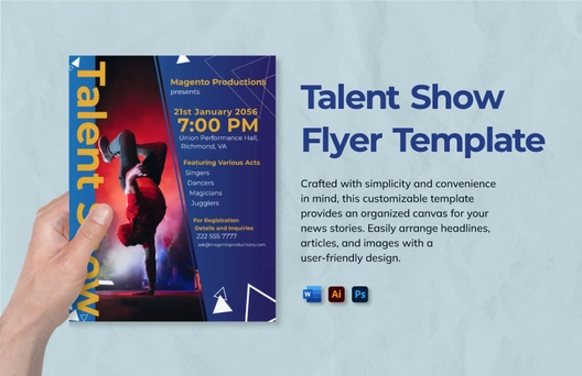 Talent Show Flyer Template
