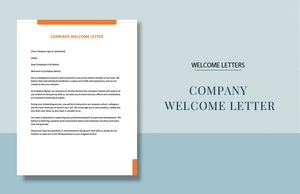 Company Welcome Letter