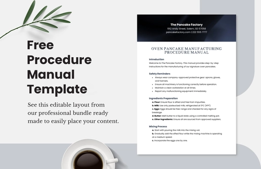 Procedure Manual Template