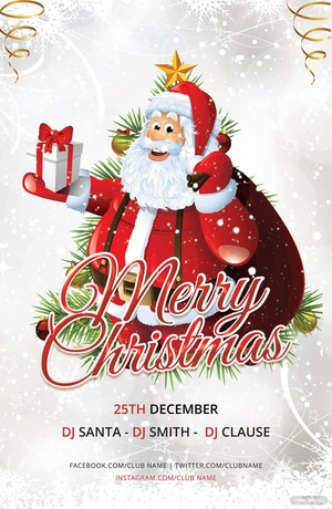 Merry Christmas Poster Template