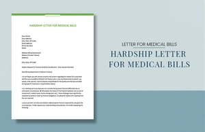 Hardship Letter For Medical Bills