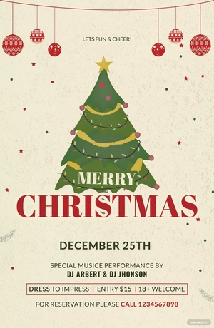 Simple Christmas Poster Template