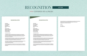 Recognition Letter