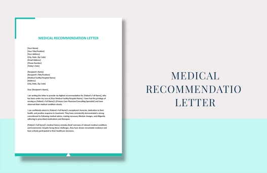 Medical Recommendation Letter