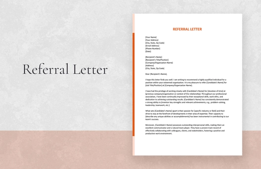 Referral Letter Referral Letter