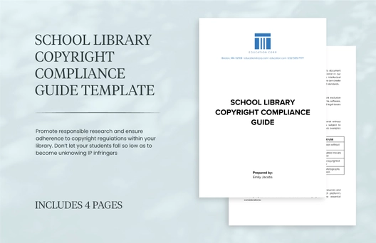 School Library Copyright Compliance Guide Template