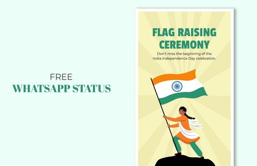 India Independence Day WhatsApp Status Template