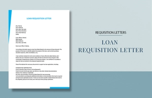 Loan Requisition Letter