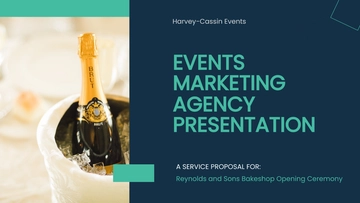 Free Events Marketing Agency Presentation Template to Edit Online