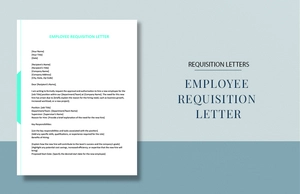 Employee Requisition Letter Employee Requisition Letter