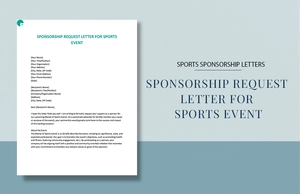 Sponsorship Request Letter For Sports Event
