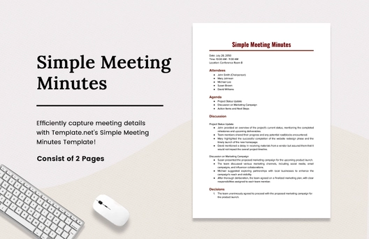 Simple Meeting Minutes
