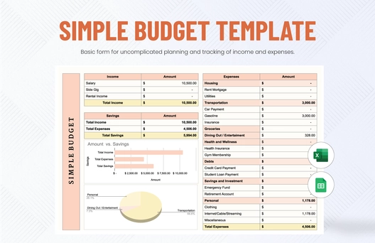 Simple Budget Template