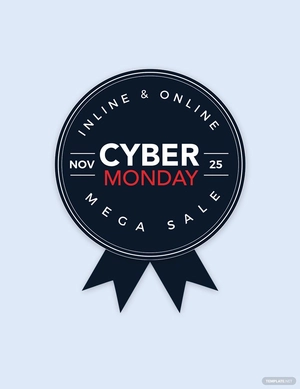 Cyber Monday Badge Design Template