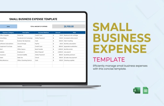 Small Business Expense Template