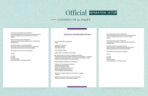 Official Separation Letter