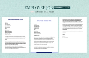Employee Job Reference Letter