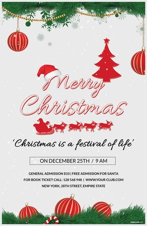 Modern Christmas Poster Template