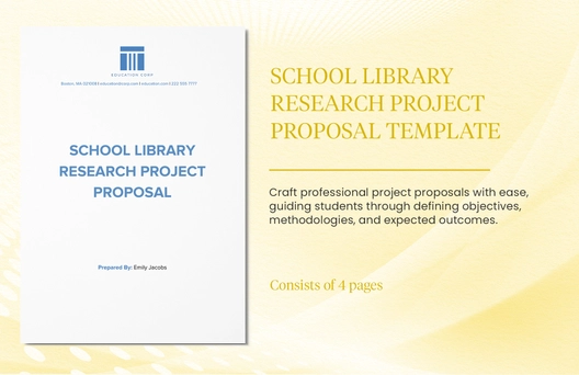 School Library Research Project Proposal Template