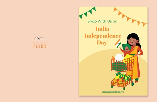 India Independence Day Flyer Template