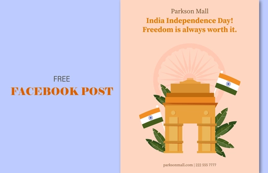 India Independence Day Facebook Post Template