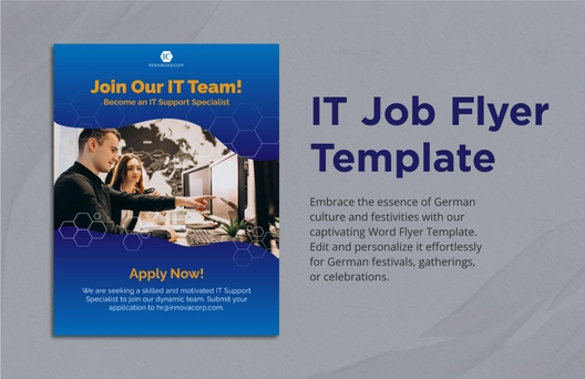 IT Job Flyer Template