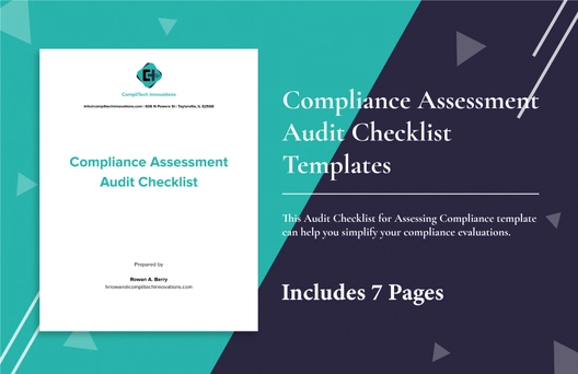 Audit Checklist for Assessing Compliance Audit Checklist for Assessing Compliance