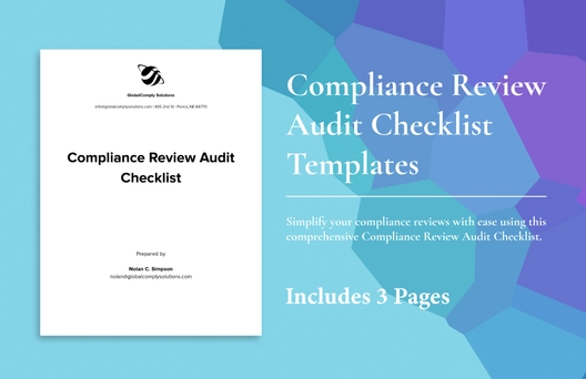 Compliance Review Audit Checklist Compliance Review Audit Checklist