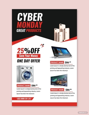 Cyber Monday Sale Pinterest Post Template