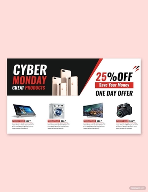 Cyber Monday Google+ Cover Template